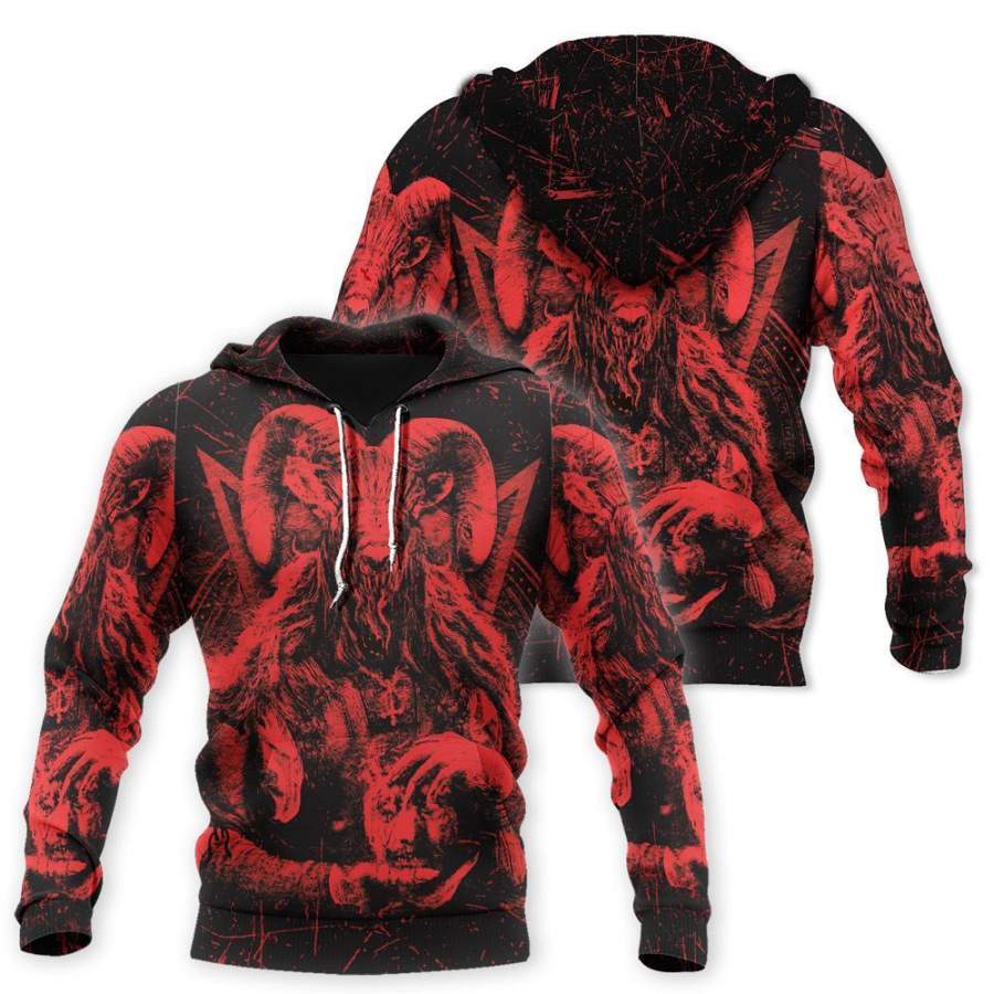 Satanic Rock 3D All Over Printed Shirt Hoodie MP857