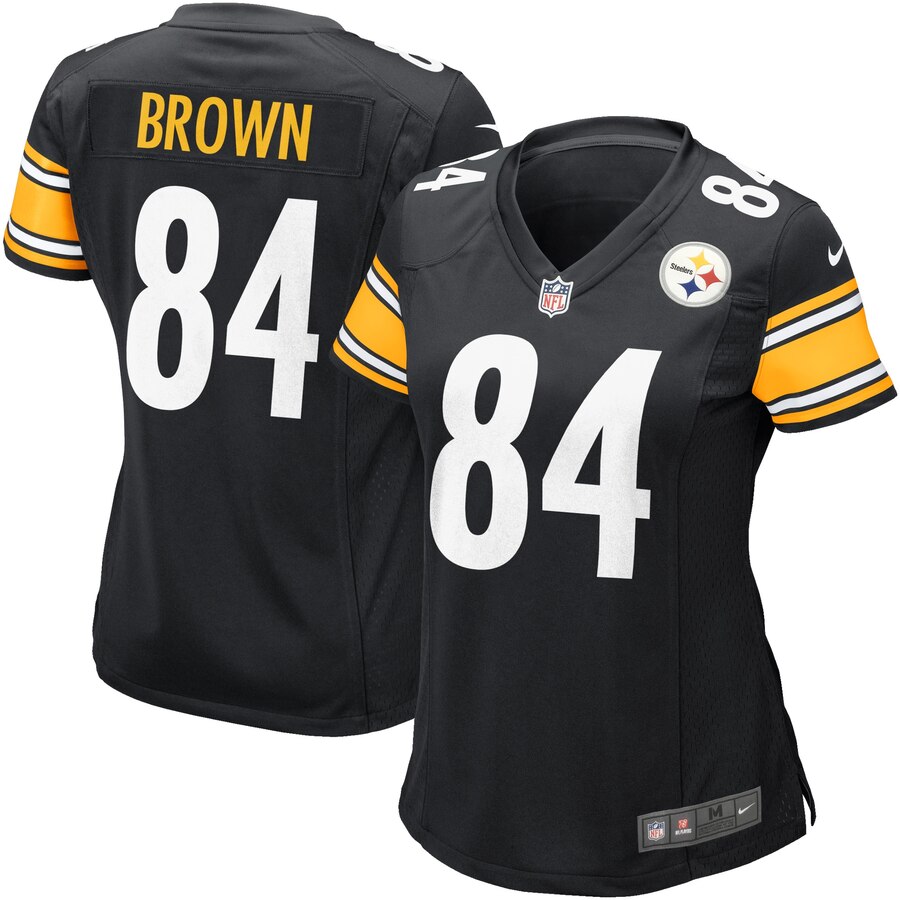 Antonio Brown Pittsburgh Steelers Nike Womens Game Jersey – Black