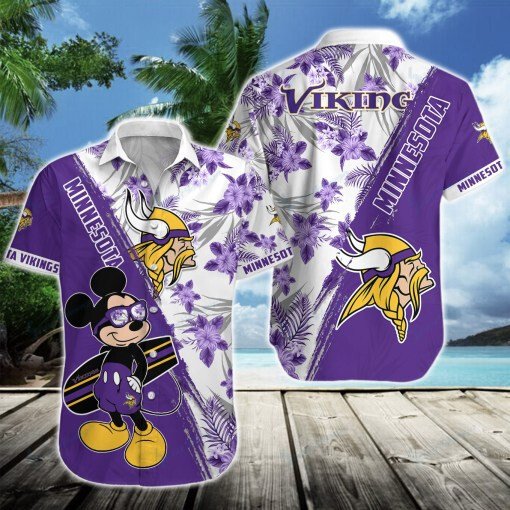 Minnesota Vikings Button Shirt Bg813