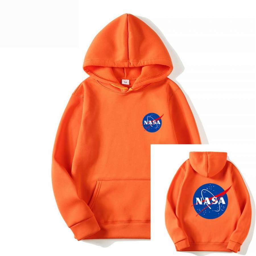 Print NASA Before And After Logo Hoodie Sweatshirt T-Shirt