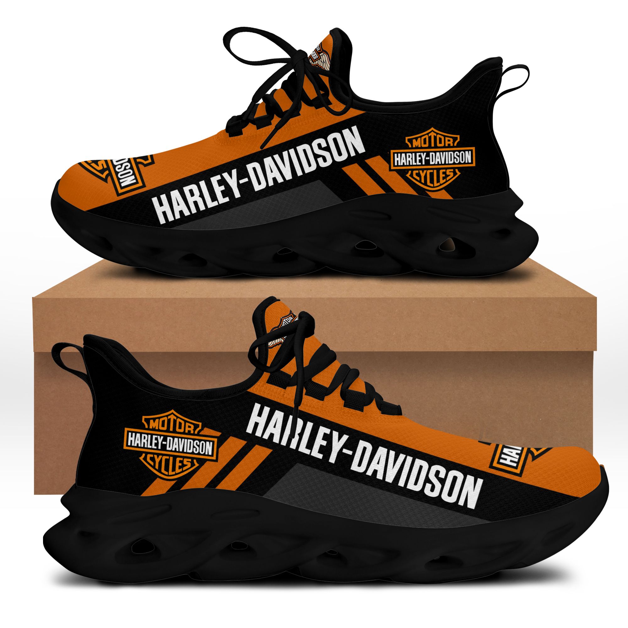 HARLEY DAVIDSON AN-HT BS Running Shoes Ver 1 (Orange) – Ride Clothing Shop