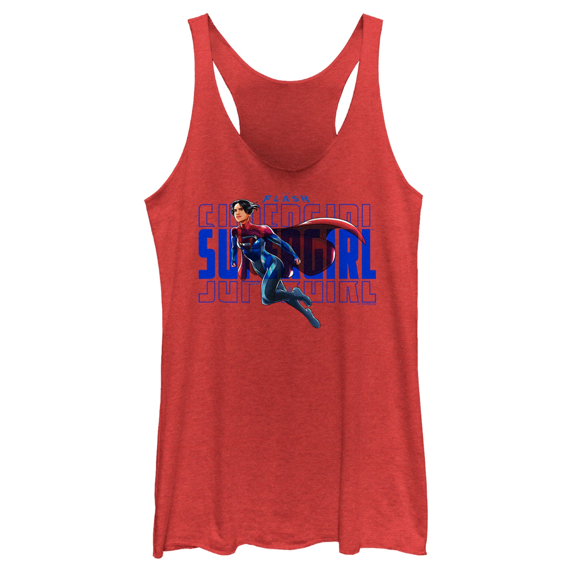 Women’S The Flash Supergirl Sky Flight Racerback Tank Top