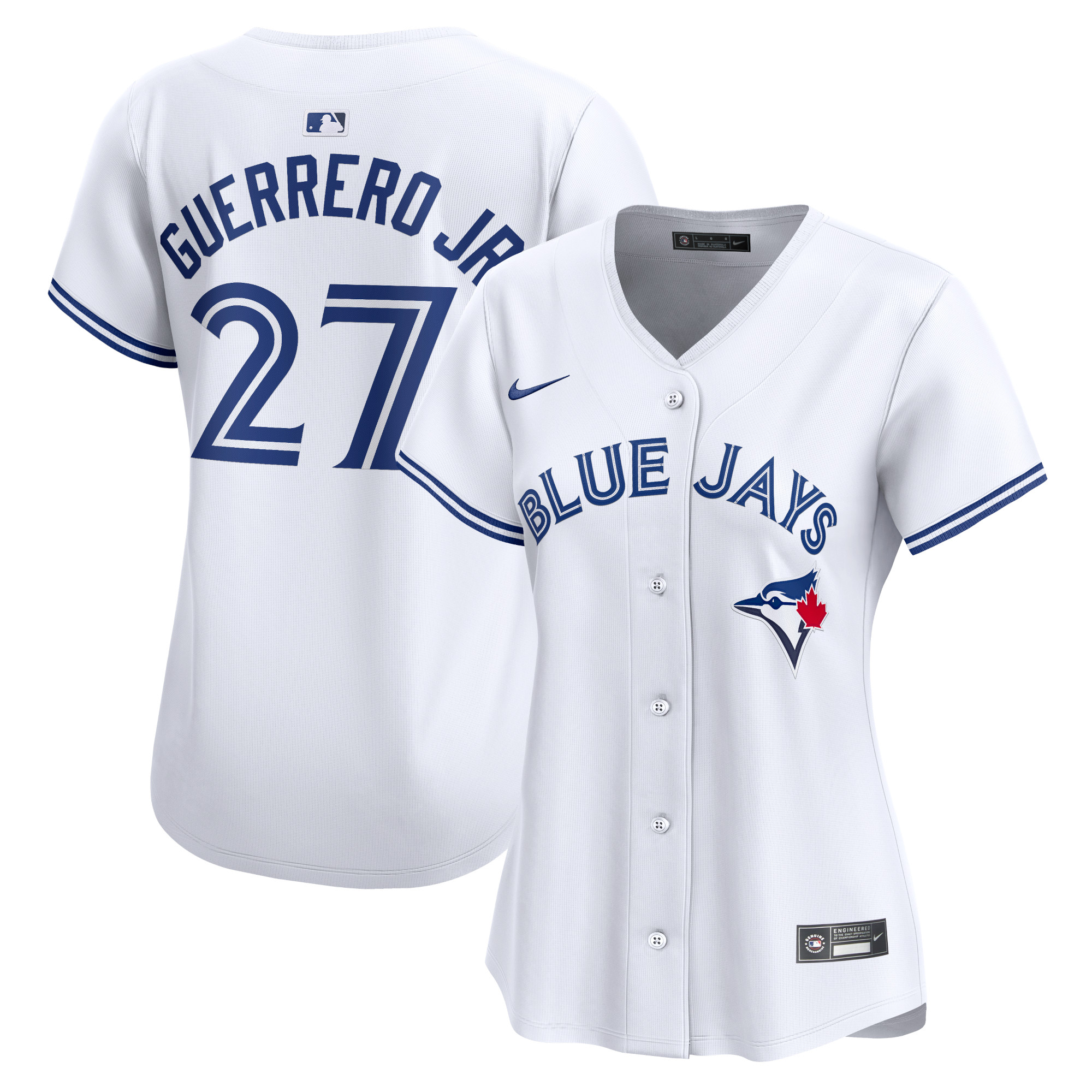 Vladimir Guerrero Jr. Toronto Blue Jays Women's Home Limited Player Jersey – White