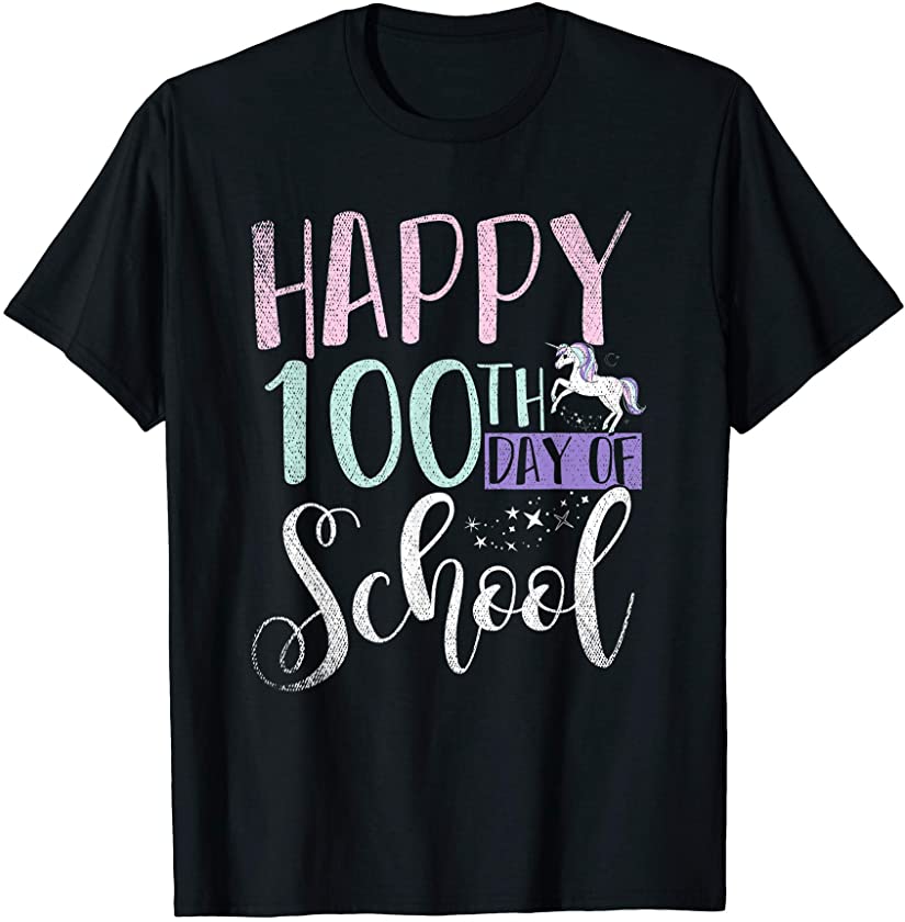 Unicorn Magical Animal Fantasy Creature 100 Days Of School T-Shirt