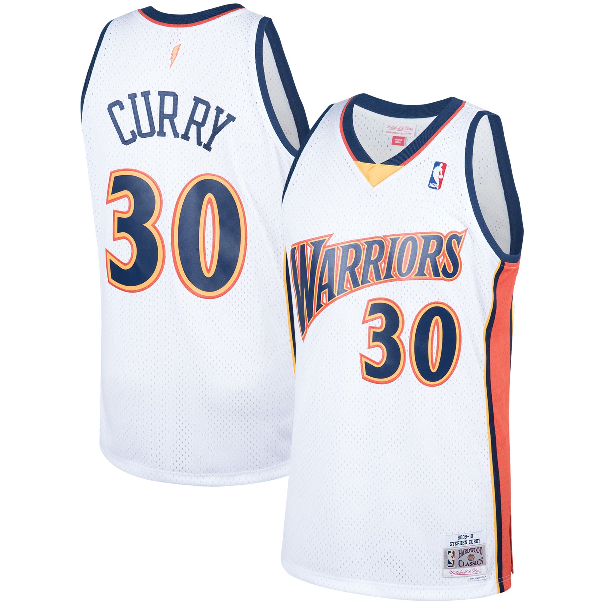 Stephen Curry Golden State Warriors Mitchell & Ness Hardwood Classics Swingman Jersey – White