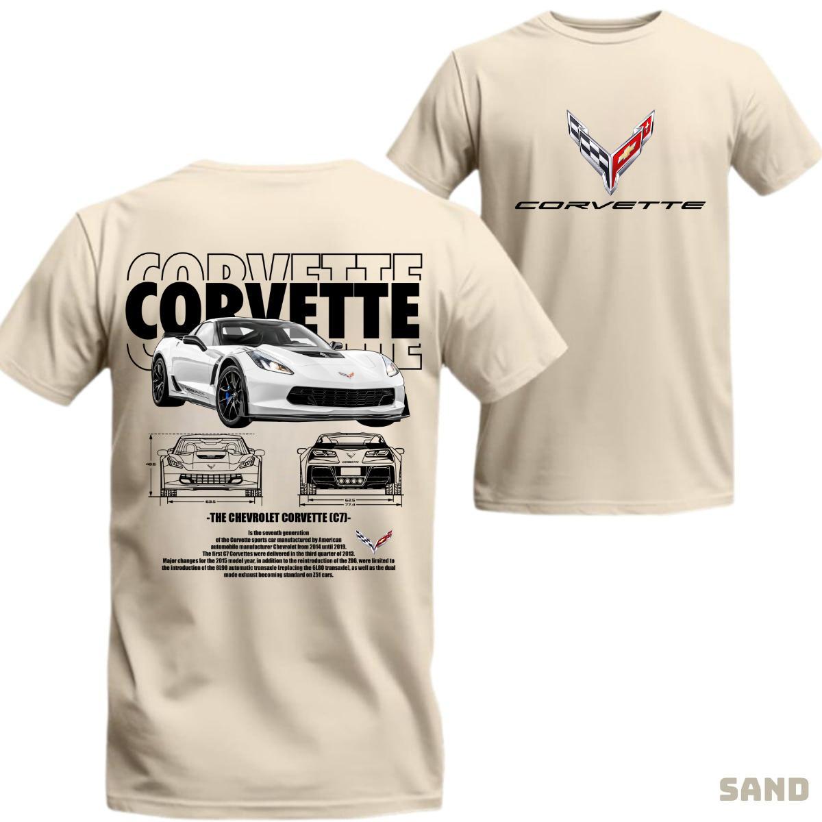 The Chevrolet Corvette C7t-shirt Hoodie Sweatshirt Sports Car Lover Shirt Tropical Casual Bestie Man Tops Menswear