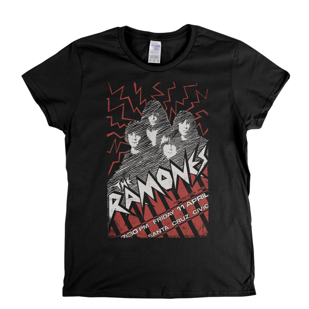 The Ramones Santa Cruz Poster Womens T-Shirt