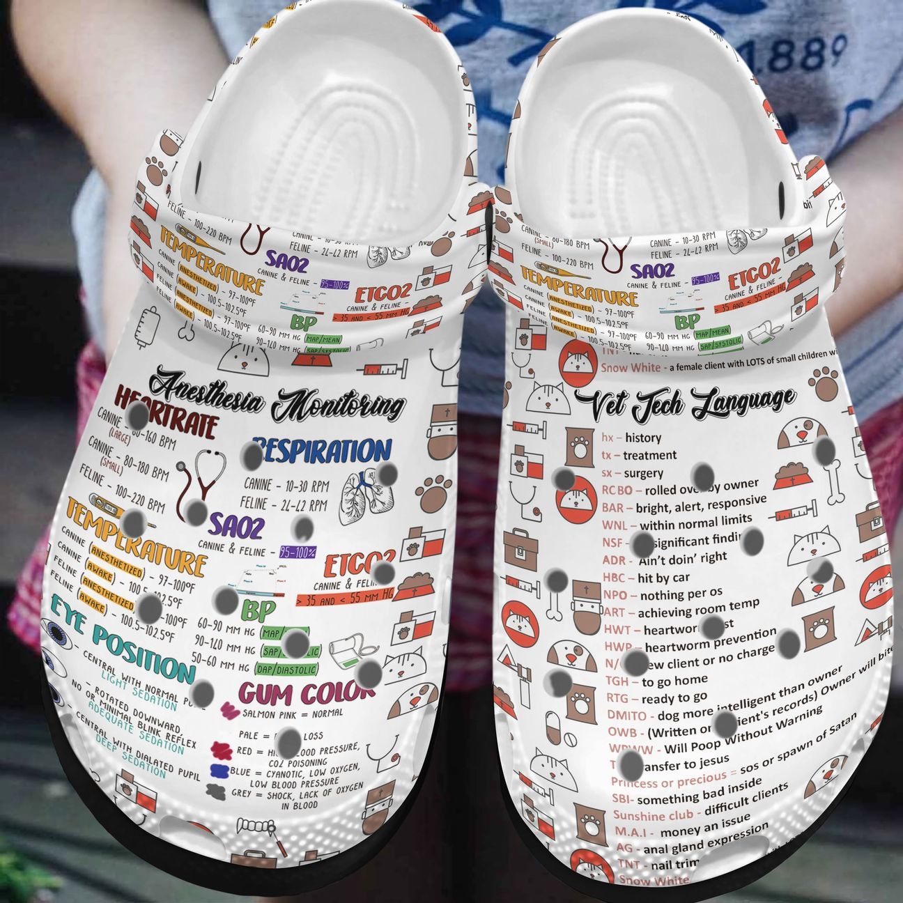 Vet Tech Personalized Clog, Custom Name, Text, Color, Number Fashion Style For Women, Men, Kid, Print 3D Vet Tech