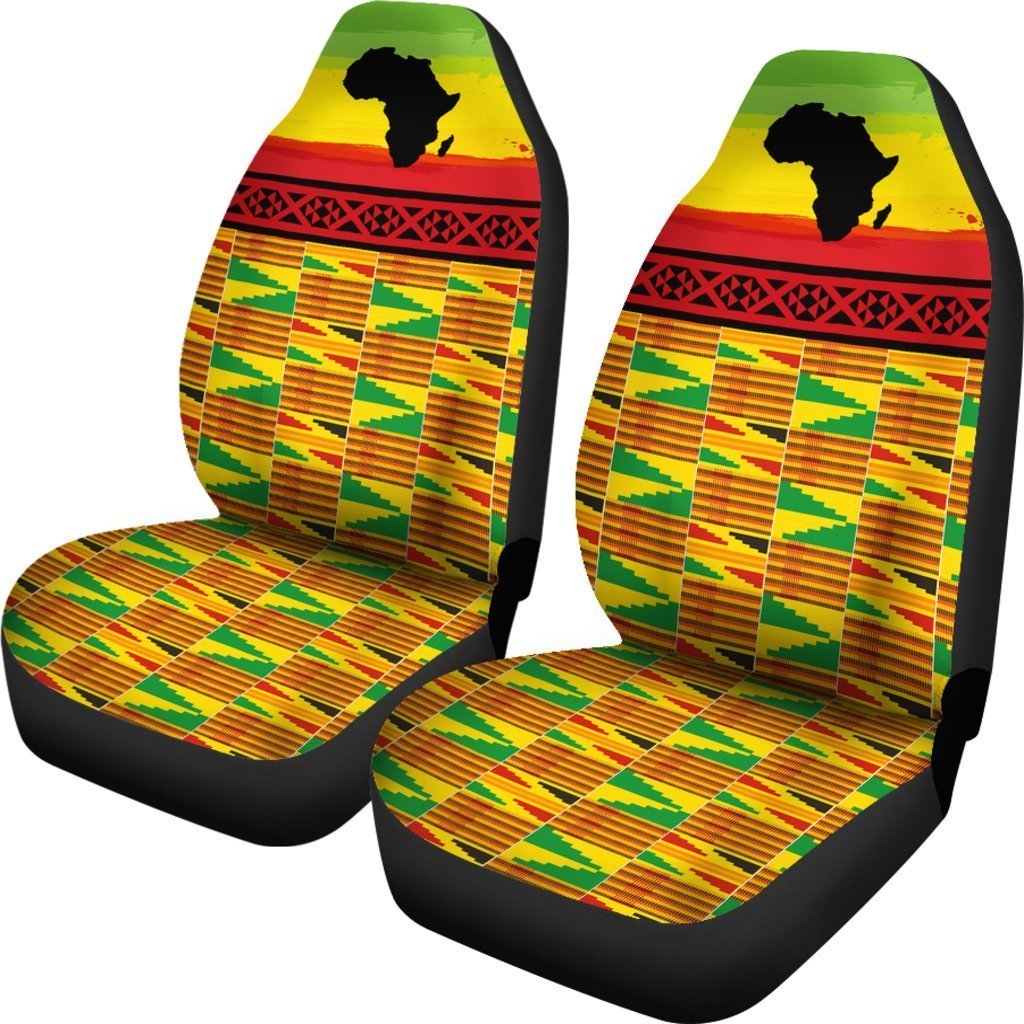 Greek Life Car Seat Covers – Light Adwinasa Kente J5