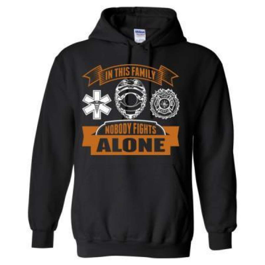 AGR In This Family Nobody Fights Alone – Heavy Blend™ Hooded Sweatshirt