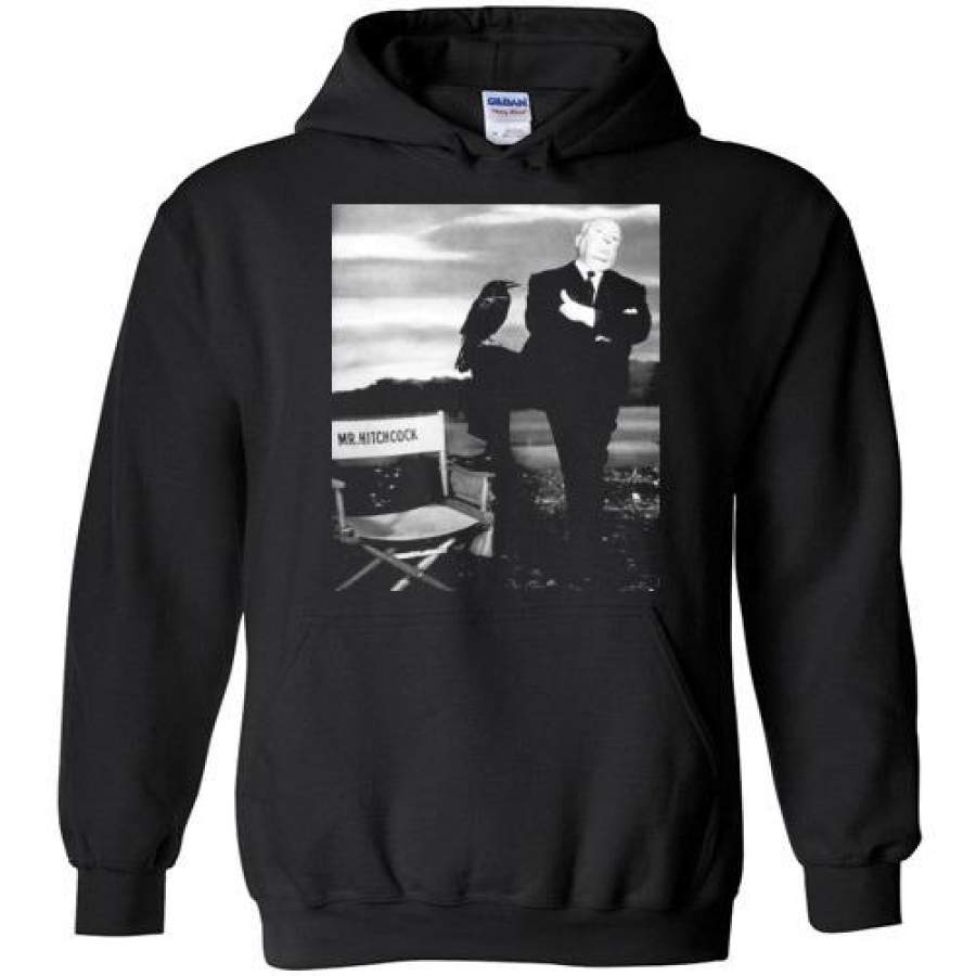 The Birds,Movie 1963,horror thriller film, Alfred Hitchcock,v2,Gildan Heavy Blend Hoodie