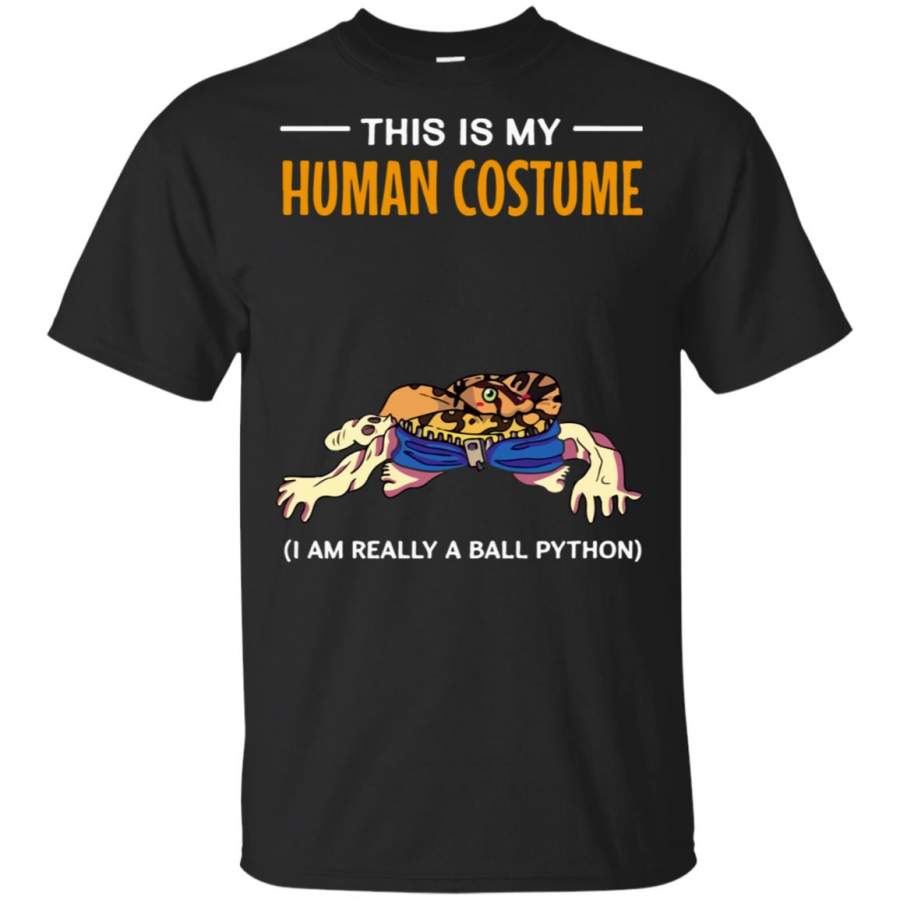 This Is My Human Costume I’m A Ball Python Snake Halloween Long Sleeve T-Shirt