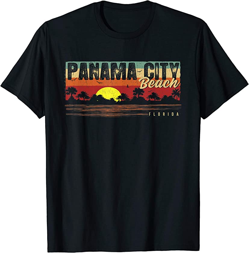 Vintage Tropical Panama City Beach T-Shirt