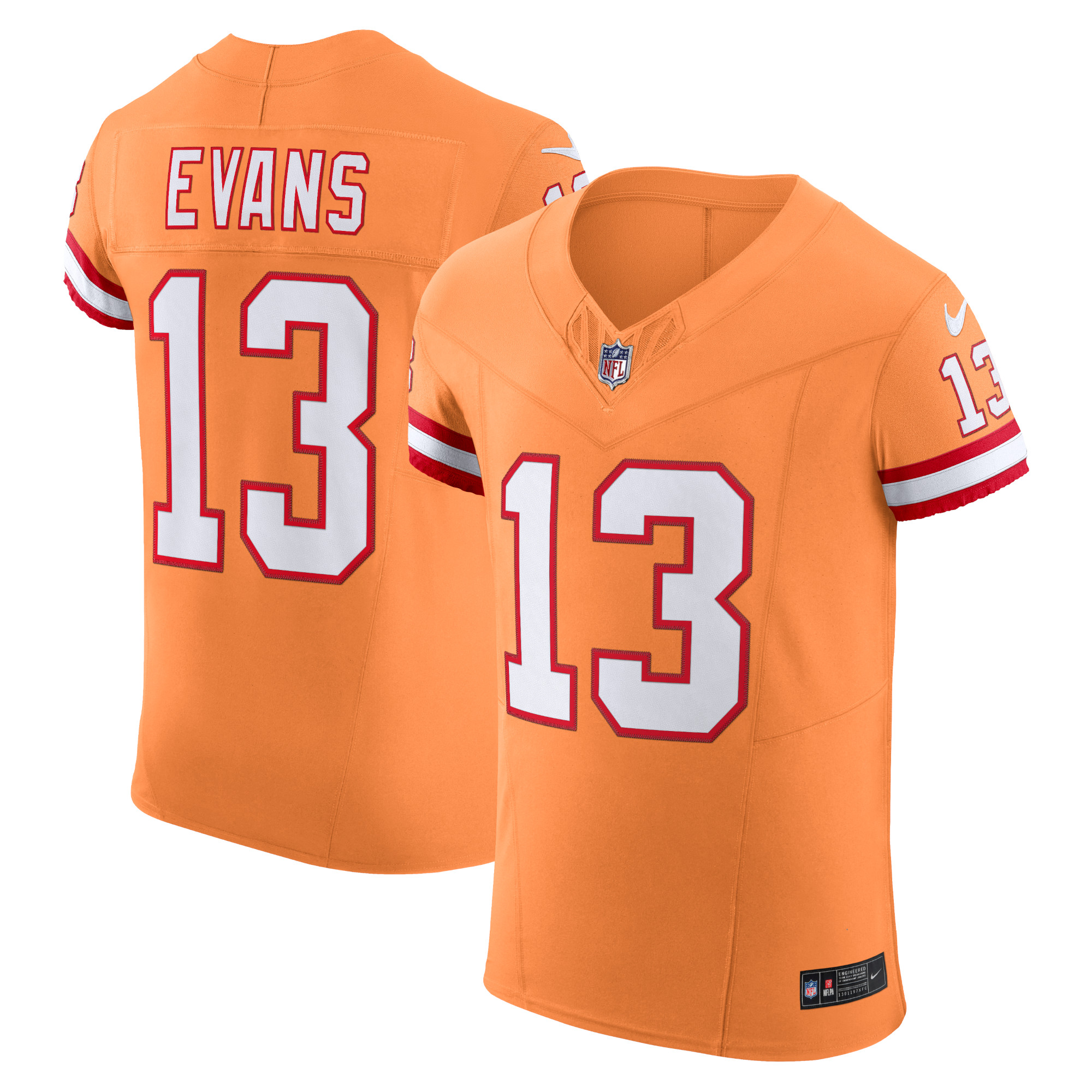 Men’s Tampa Bay Buccaneers Mike Evans Orange Alternate Vapor F.U.S.E. Elite Jersey