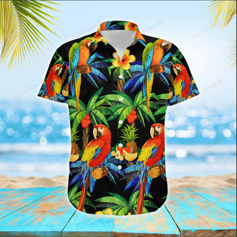 Parrots Hawaiian Shirt 002122 Ha81034