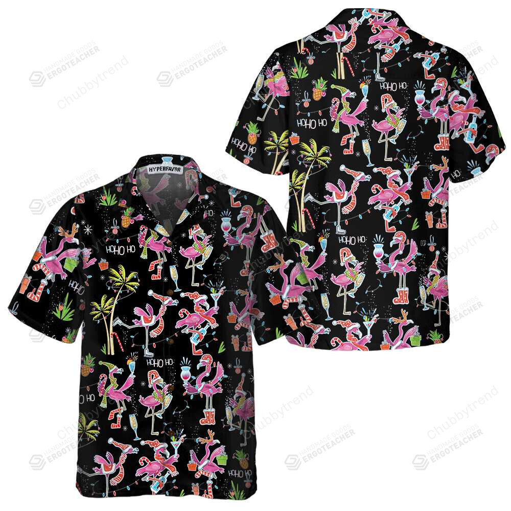 Funny Christmas Flamingo Hawaii Ha58303