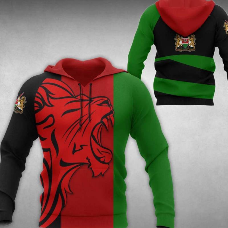 The Kenya Lion Bh All Over Print Hoodies