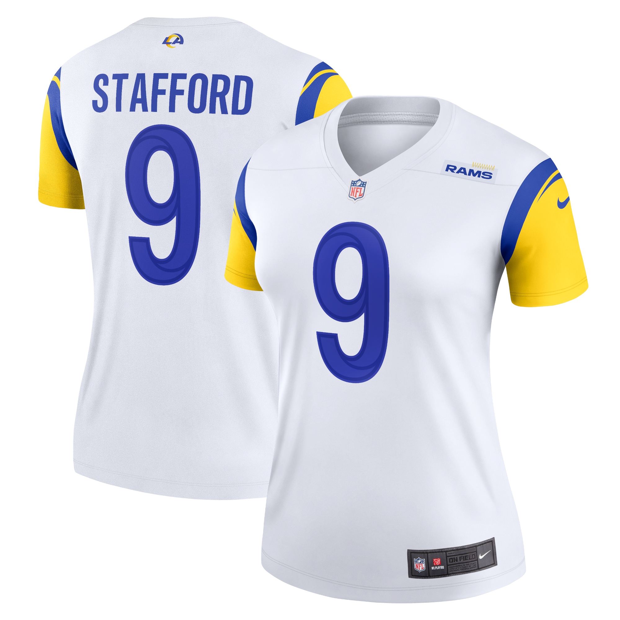 Matthew Stafford Los Angeles Rams Women's Legend Jersey – White