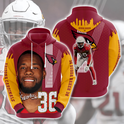 Arizona Cardinals Budda Baker 3D Hoodie Zip Sweatshirt Custom Full Personalize Personalized Trending Gift