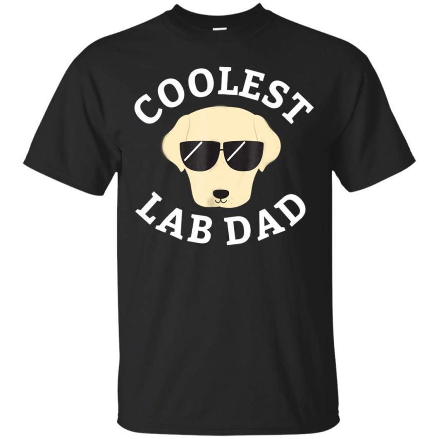 AGR Coolest Yellow Lab Dad Shirt For Dog Lovers Jaq T-shirt