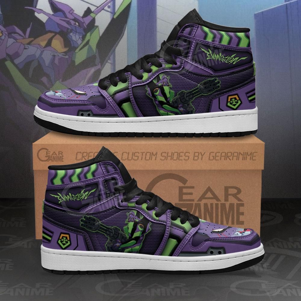 Neon Genesis Evangelion Unit-01 Anime Air Jordan Shoes Sport Sneakers