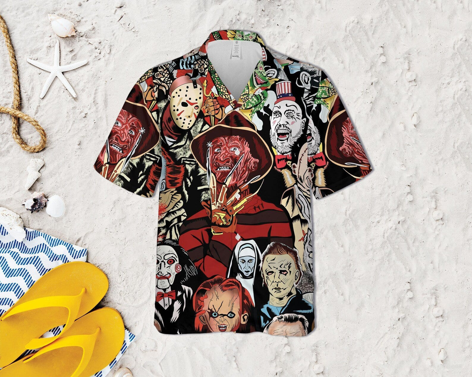 Halloween Horror Serial Killers Hawaii Aloha Shirts Dh Ha29679