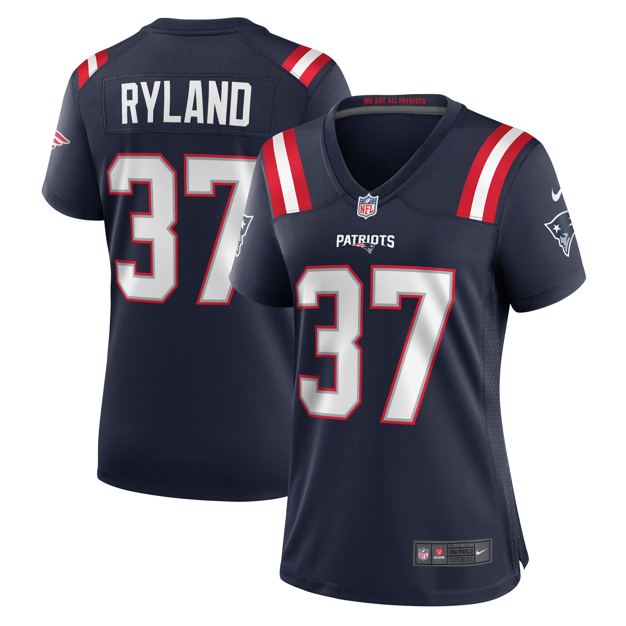 Women’s New England Patriots Chad Ryland  Navy Team Game Jersey