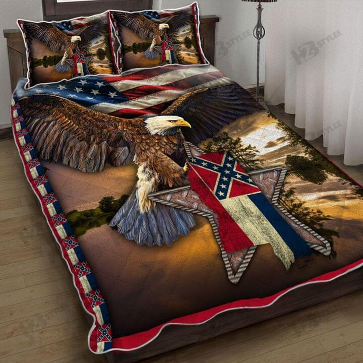 Mississippi State Quilt Bedding Set