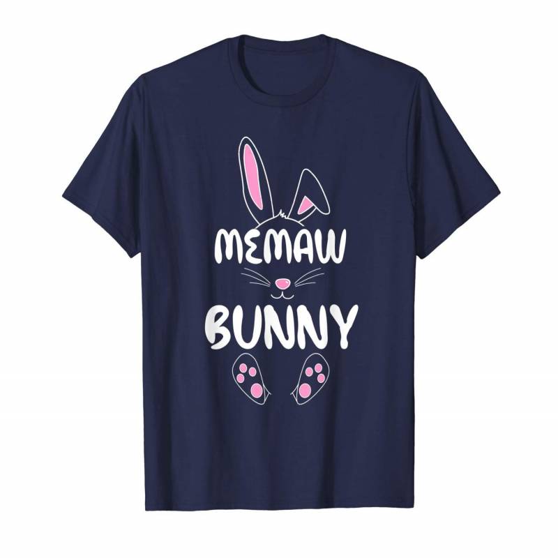 Memaw Bunny Easter Gift Group Matching Family Easter T-shirt