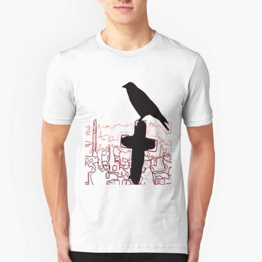 Crow And Cross Slim Fit T-Shirt