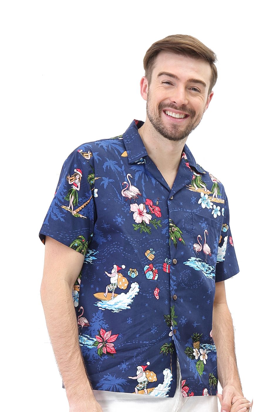 Christmas Blue Amazing Design Hawaii Shirt Ha43638