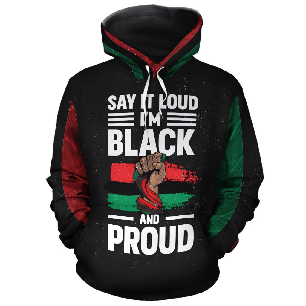 Black & Proud All-Over Hoodie