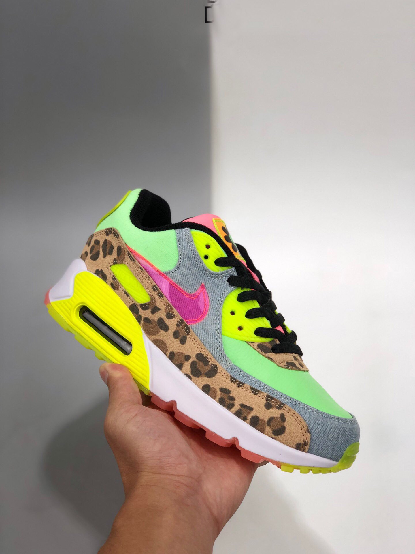 Nike Air Max 90 LX Illusion GreenSunset Pulse-Black-White 5339699