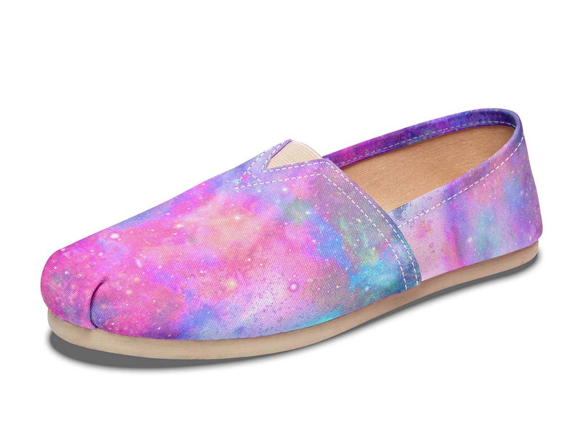 Celestial Cotton Candy, Canvas Shoes, Boho Shoes, Vegan Shoes, Men’S Shoes, Woman’S Shoes, Custom Printed, Abstractprint