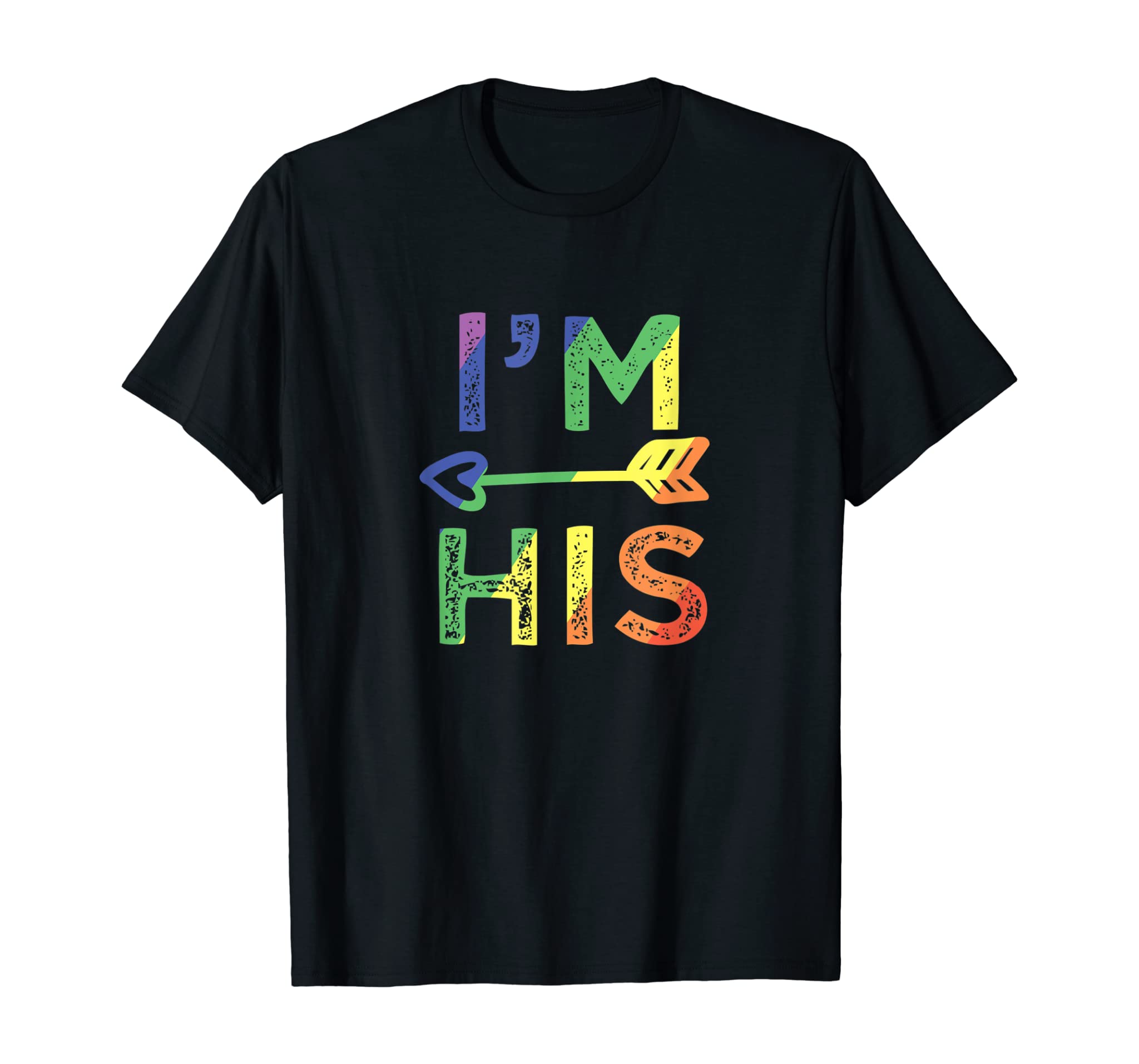 Mens Gay Couple Matching Shirt I’M His Lgbt Pride Shirt T-Shirt