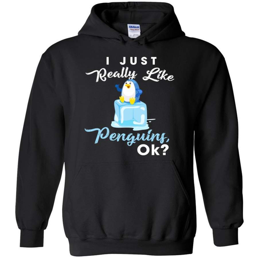 I Just Really Like Penguins, Ok? – Sea Animals Hoodie