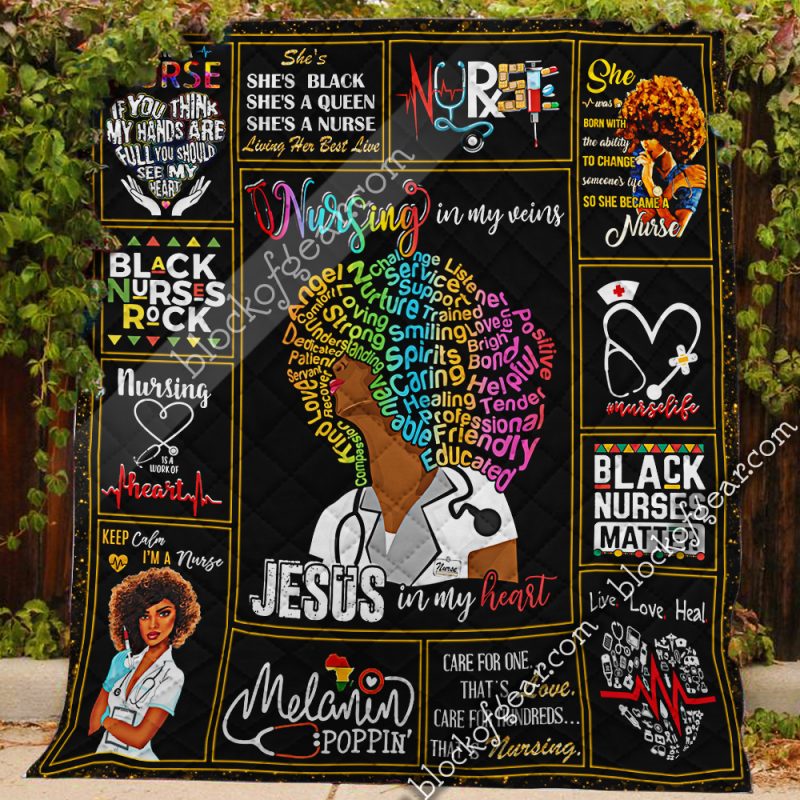 December Girl Melanin, African American Premium Quilt Blanket Size Throw, Twin, Queen, King, Super King