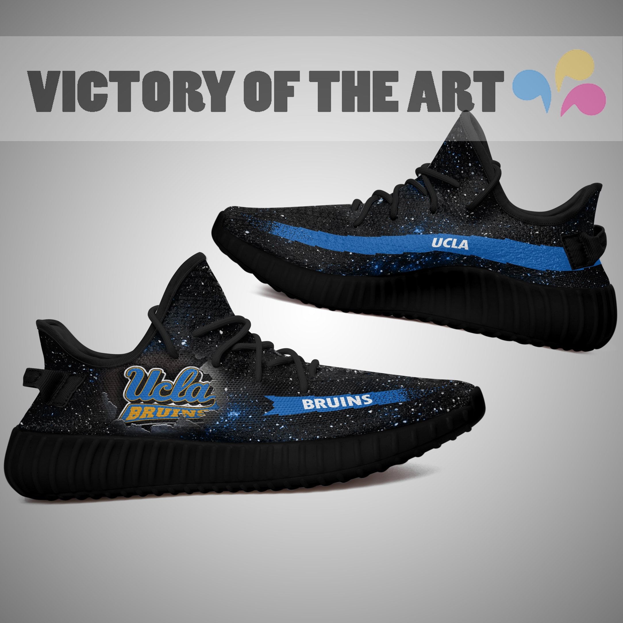 Art Scratch Mystery Ucla Bruins Yeezy Shoes