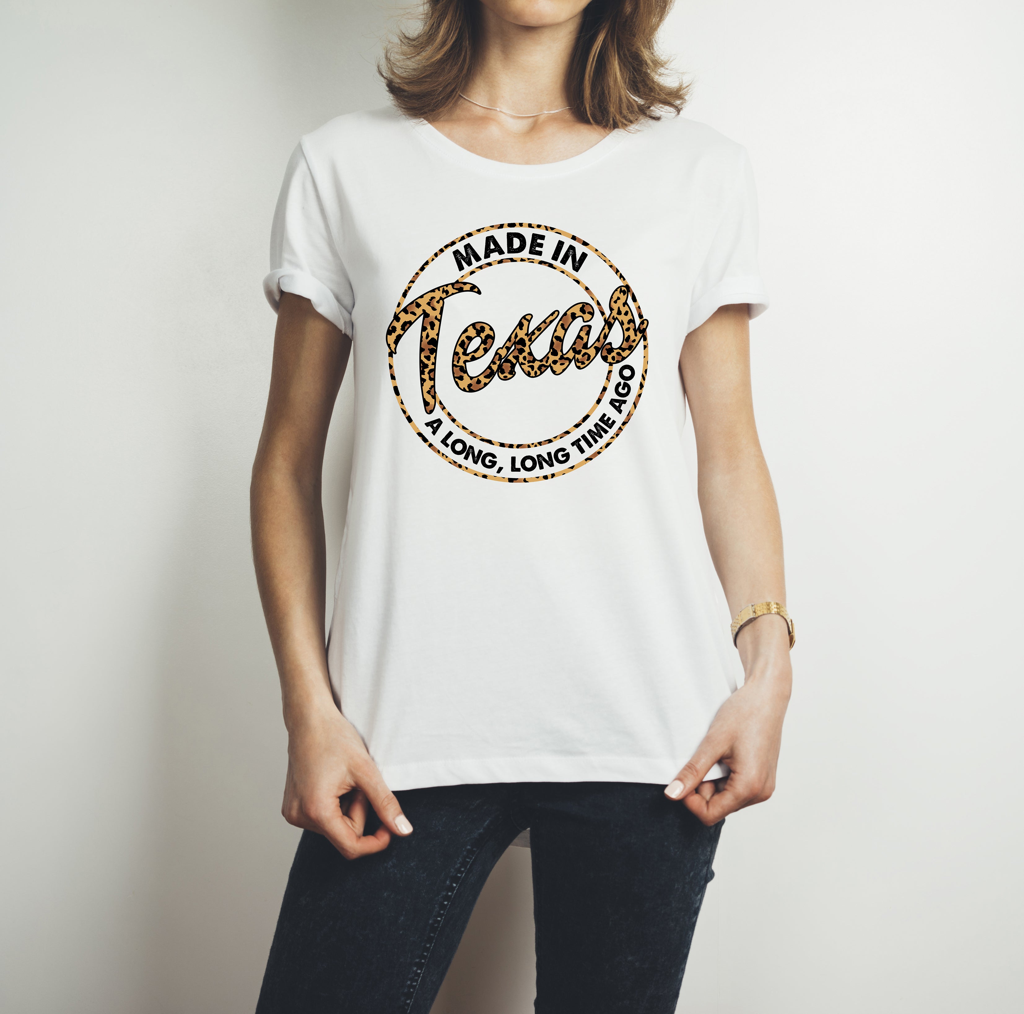 Texas Shirt, Made In Texas A Long Long Time Ago Leopard T-Shirt