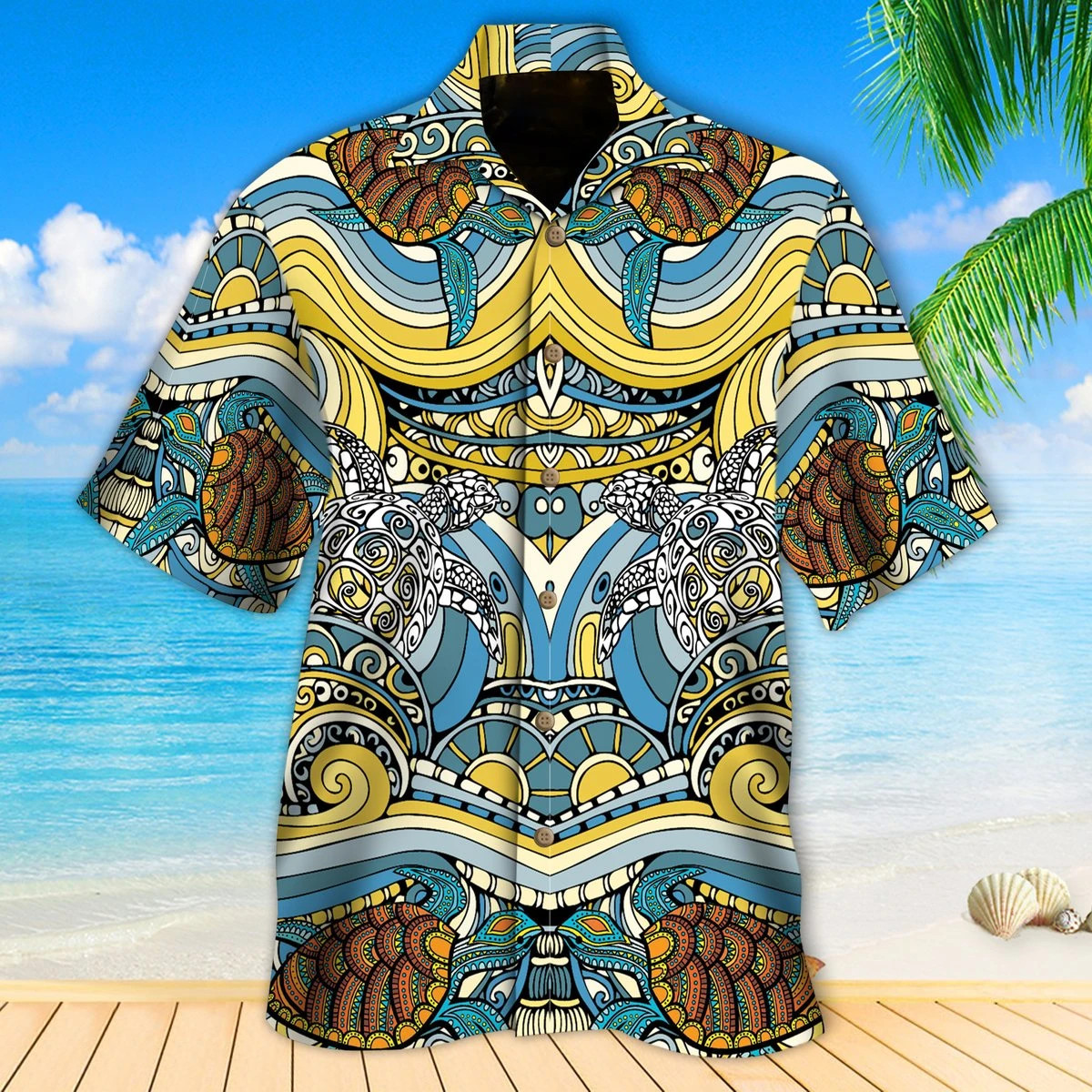 Turtle Waves Hawaii Shirt Unisex Adult Ha52166