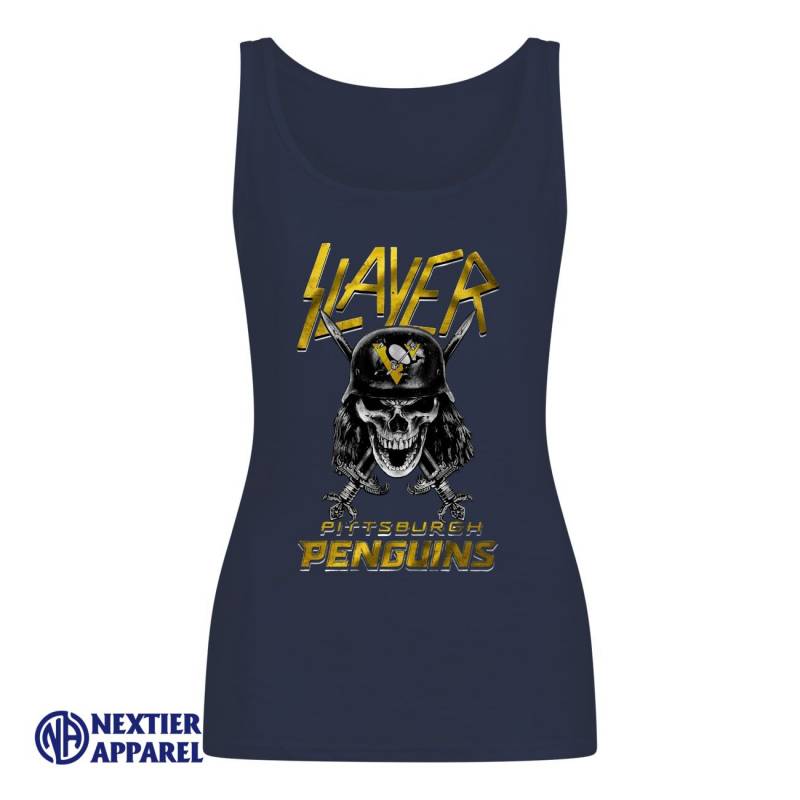 Slayer Skull Pittsburgh Penguins Shirt Women’s Tank Top