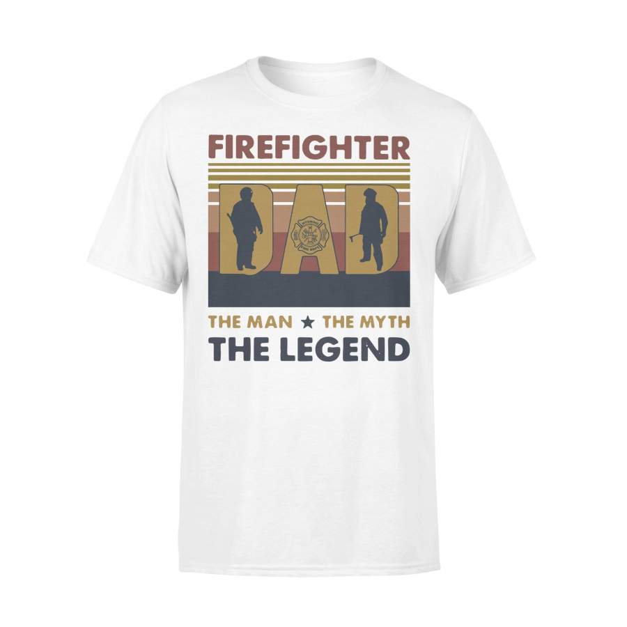 Firefighter Dad The Man The Myth The Legend Father’s Day Vintage T-shirt