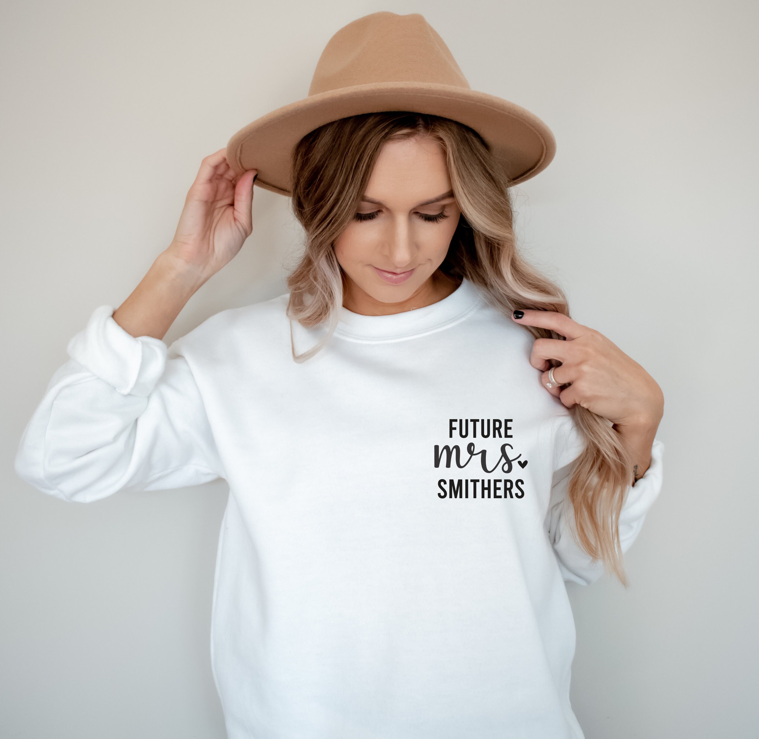 Future Mrs. Sweatshirt, Personalized Gift for Bride, Wedding gift, Honeymoon, Bride To Be Gift, Bridal Gift, Future Mrs Tee, Ink and Quotes