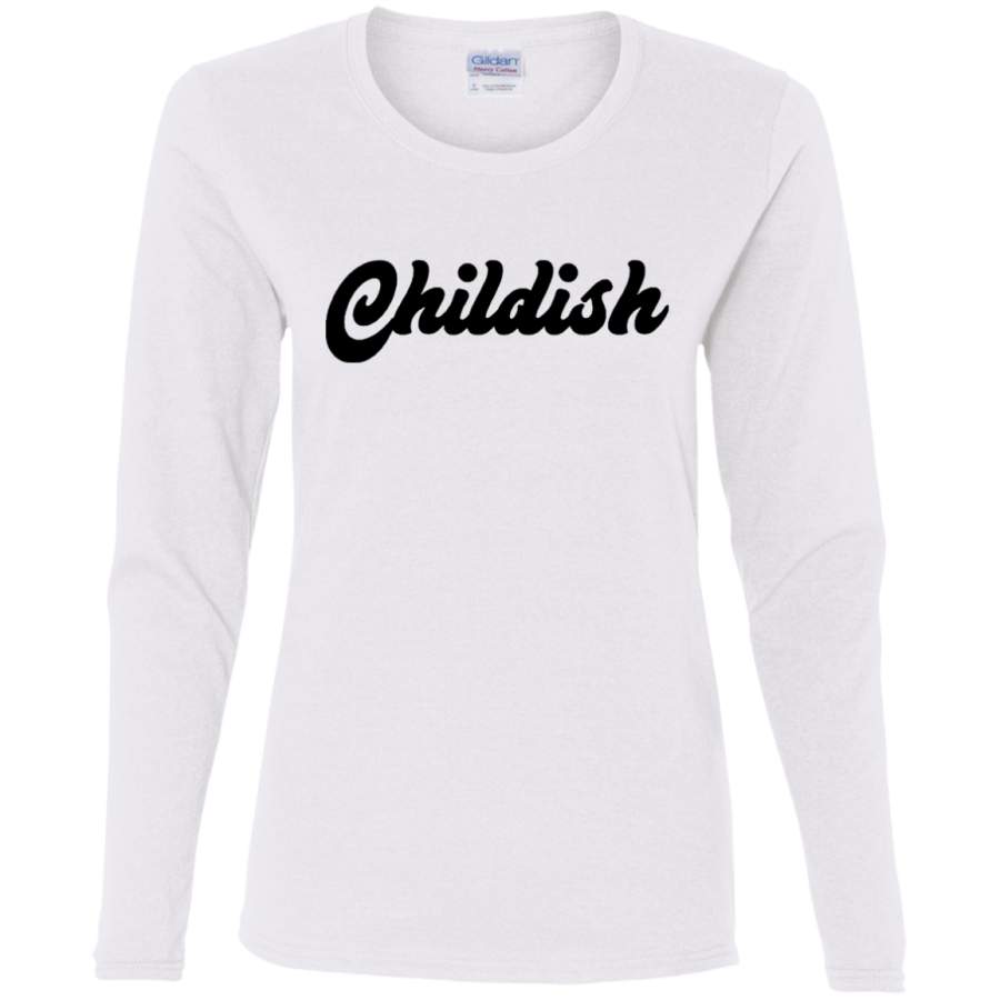 AGR CHILDISH -TGF Ladies’ Cotton LS T-Shirt