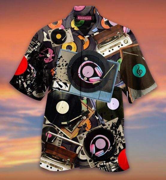 Every Melody On Record Players Unisex Hawaii Aloha Shirts Ha11316