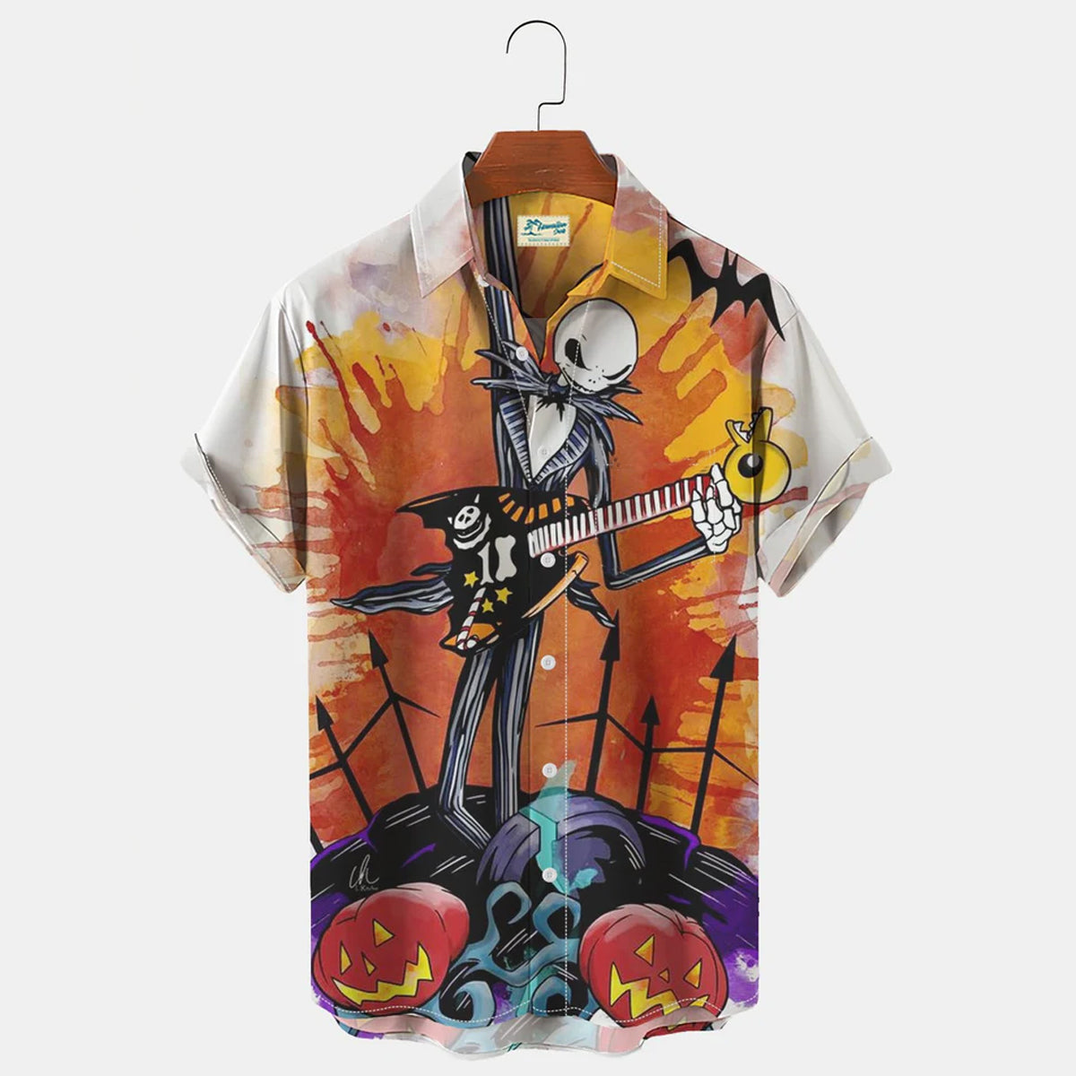 Vintage Halloween Hawaii Short Shirt Ha96151