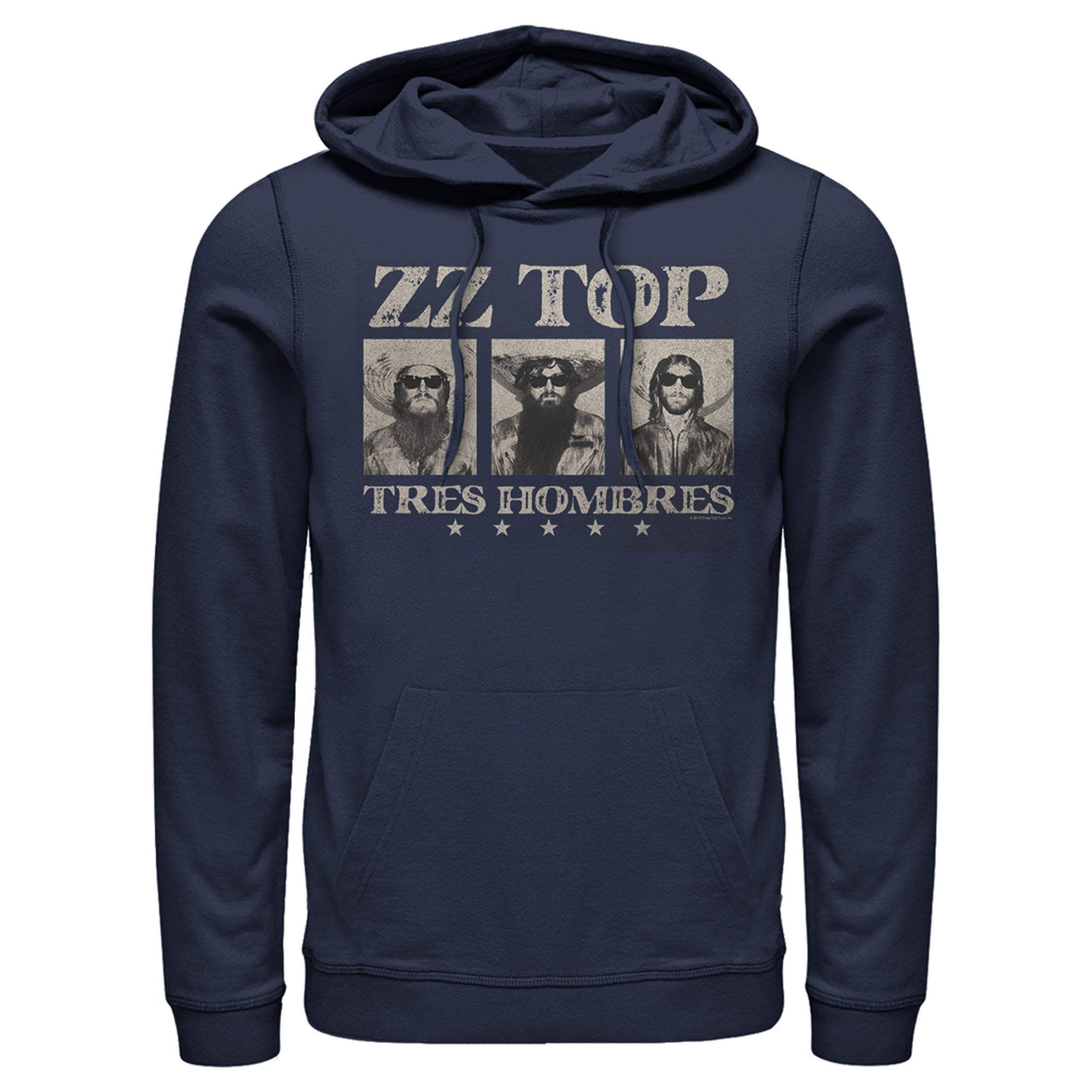 Zz Top Men’S Tres Hombres  Pull Over Hoodie