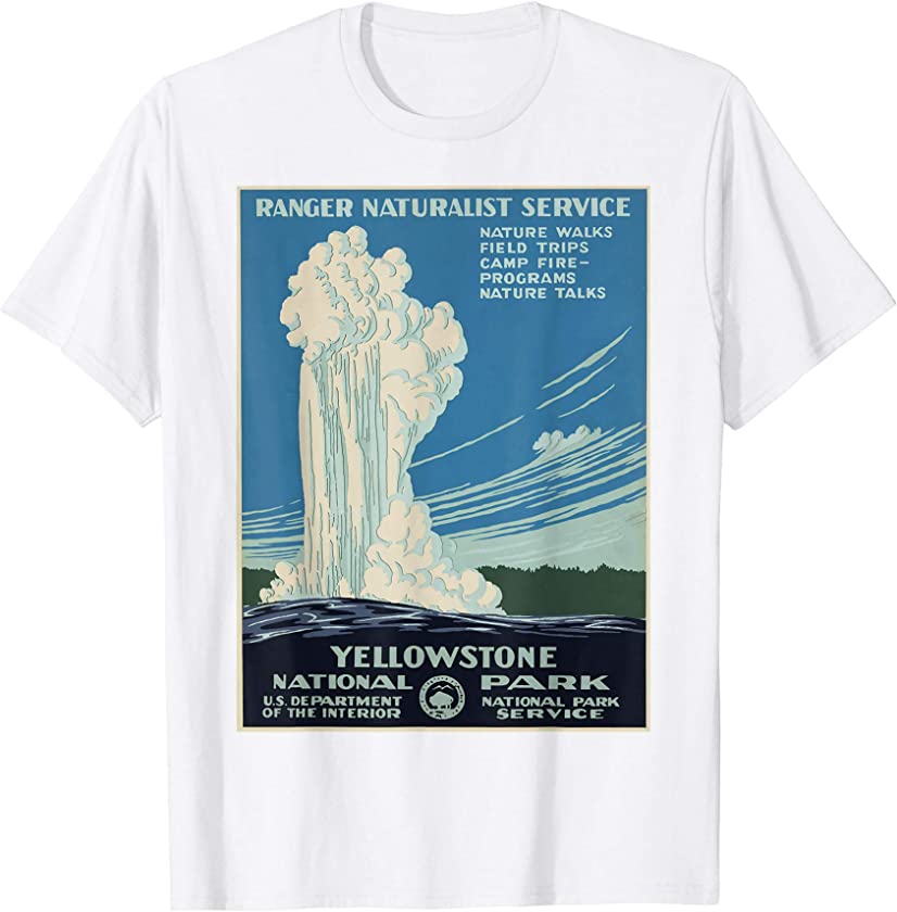 Vintage poster – Yellowstone Retro T-Shirt