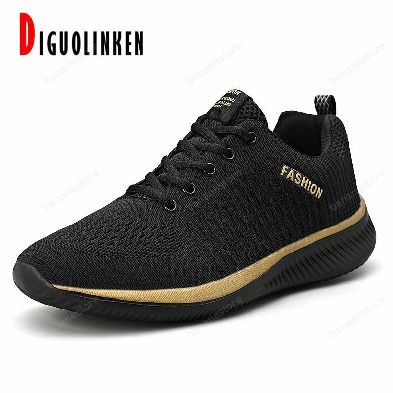 Fashion Men Shoes Sneakers Mesh Casual Shoes Men’S Lightweight Breathable Male Walking Summer Footwear Black Unisex Big Size 47