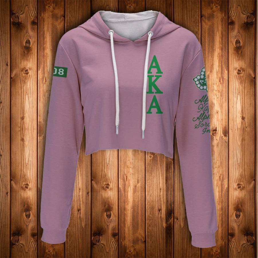 ALPHA KAPPA ALPHA CROP HOODIE 301220194